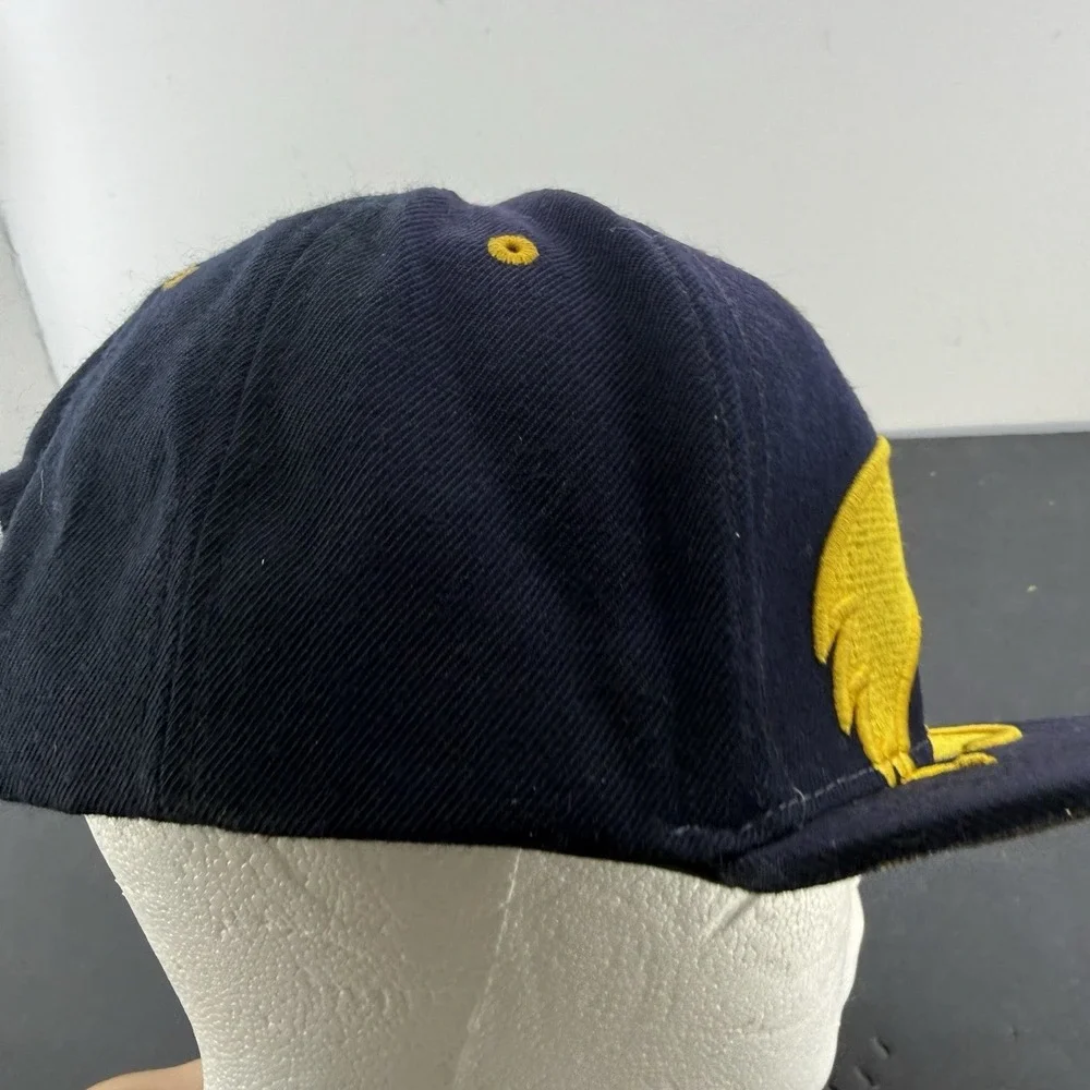 Zephyr Iowa Hawkeyes Oversized Logo Snapback Hat Black Gold NCAA Cap OSFM